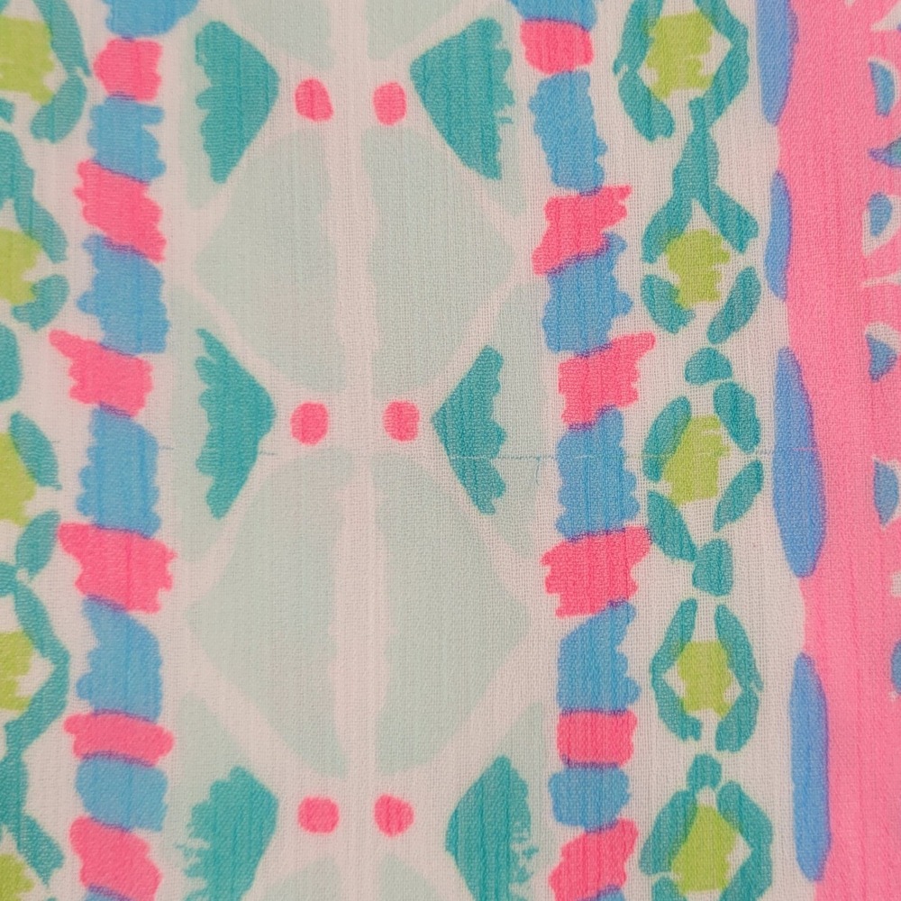 Lilly Pulitzer Womens Winni Midi Dress Pink Blue Green Maraca My World Size M - Picture 4 of 9